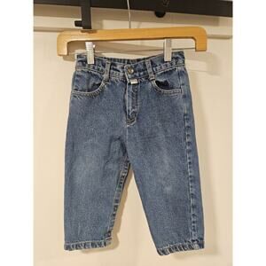 Vintage Jeans Baby Guess 24 Months Blue Denim USA Made 90s Snap Legs